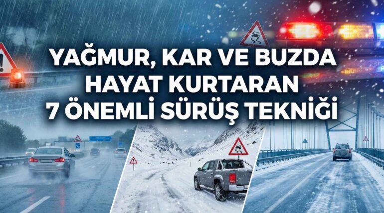 YAĞMUR KAR VE BUZDA HAYAT KURTARAN ÖNEMLİ SÜRÜŞ TEKNİĞİ