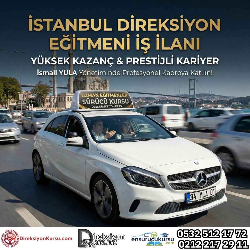 İstanbul Özel Direksiyon Dersi Eğitmeni İş Başvurusu Formu